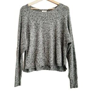 WILFRED Aritzia Dolman Sleeve Scoop Neck Top Gray Sz S Flawed